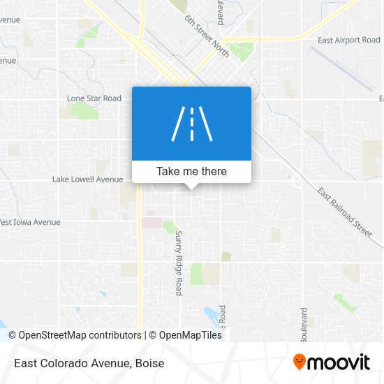 East Colorado Avenue map