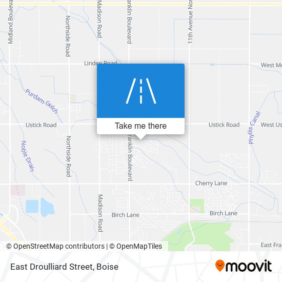 Mapa de East Droulliard Street