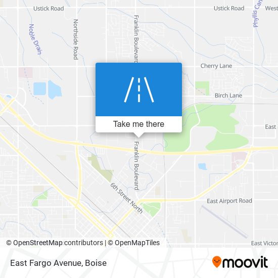 Mapa de East Fargo Avenue