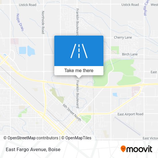 Mapa de East Fargo Avenue