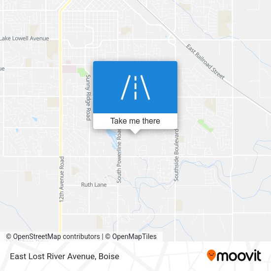 East Lost River Avenue map