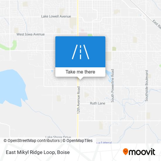 Mapa de East Mikyl Ridge Loop