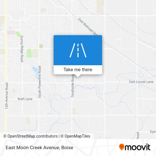 East Moon Creek Avenue map