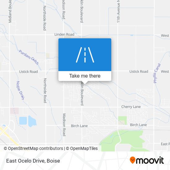 East Ocelo Drive map