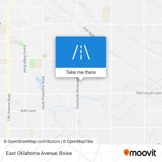 Mapa de East Oklahoma Avenue