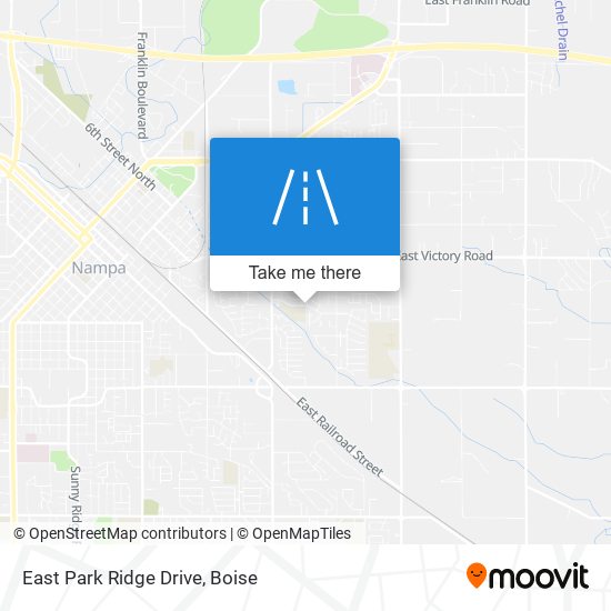 Mapa de East Park Ridge Drive