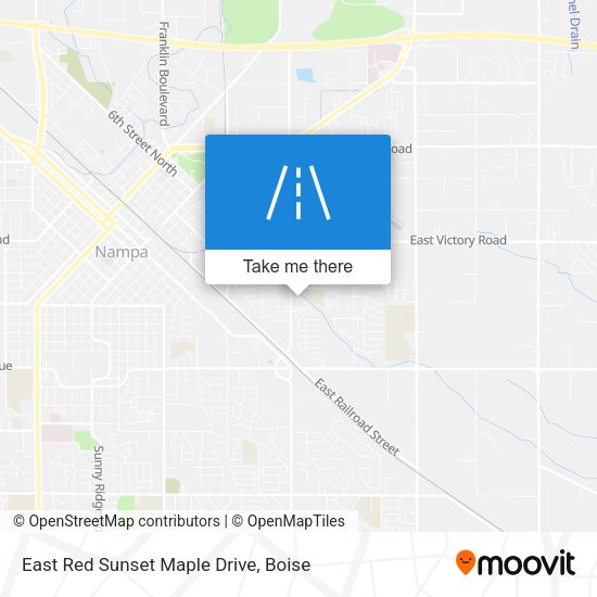 East Red Sunset Maple Drive map