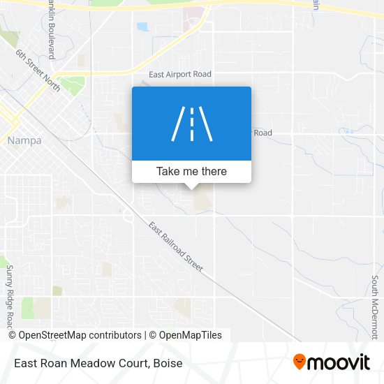 East Roan Meadow Court map