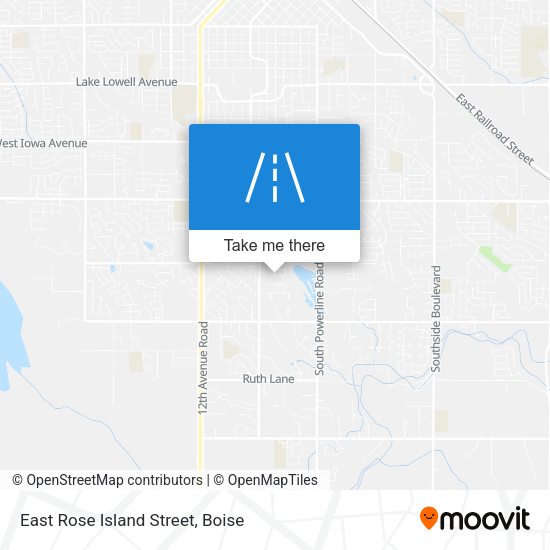 East Rose Island Street map