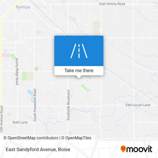 Mapa de East Sandyford Avenue