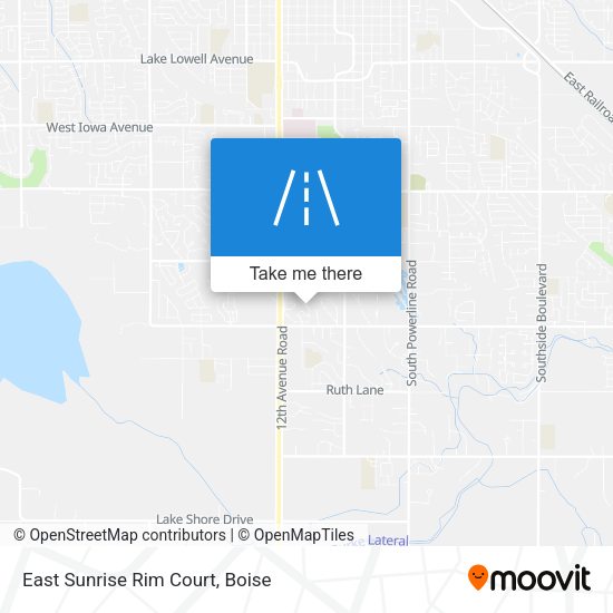 East Sunrise Rim Court map