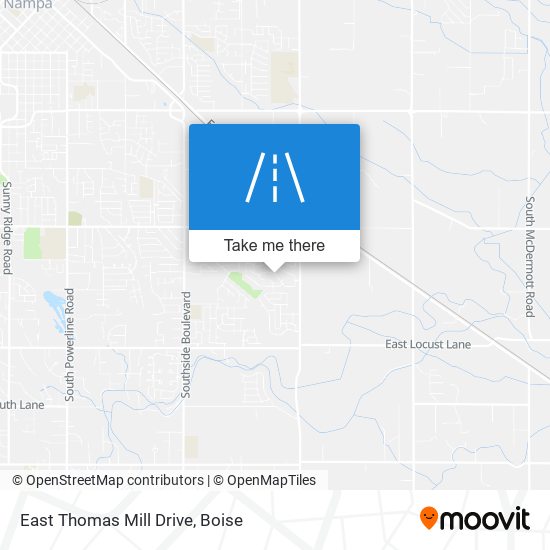 Mapa de East Thomas Mill Drive