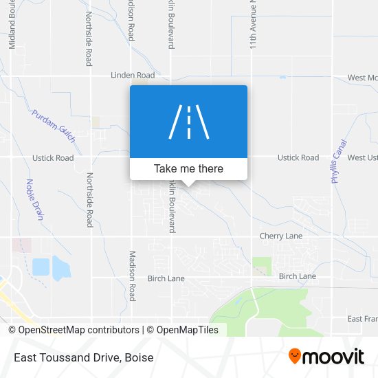 East Toussand Drive map