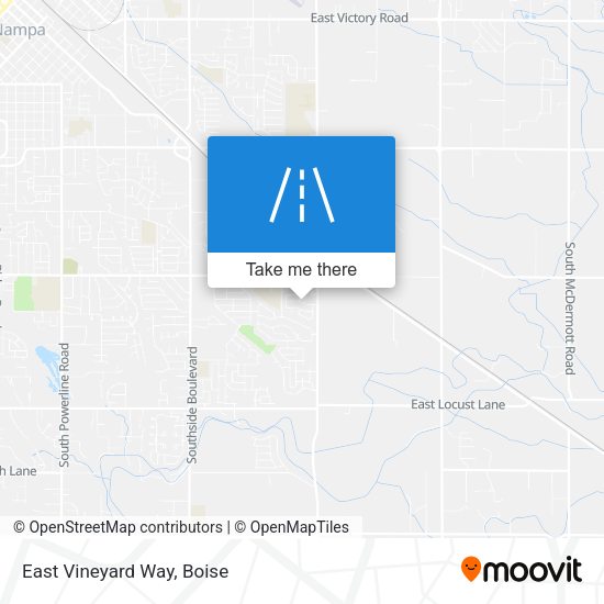 East Vineyard Way map