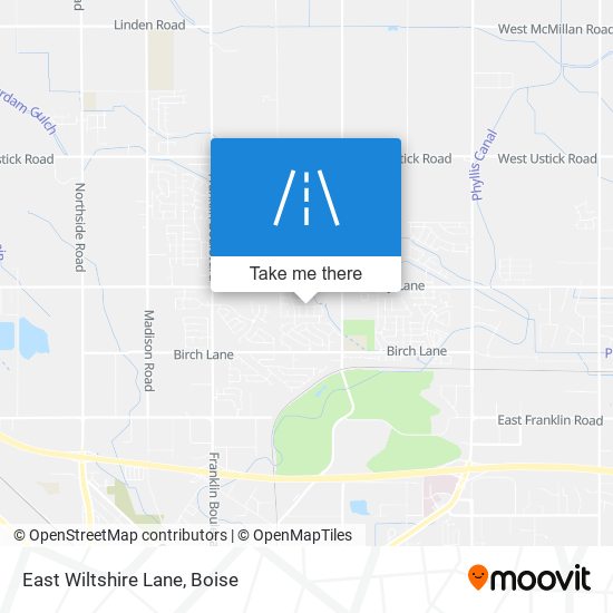 Mapa de East Wiltshire Lane