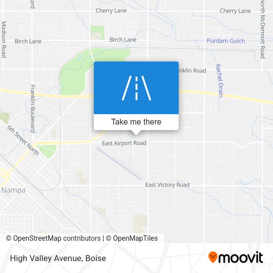 Mapa de High Valley Avenue