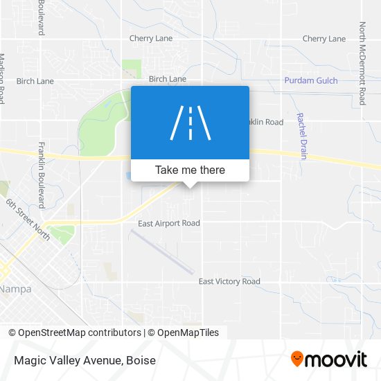 Magic Valley Avenue map