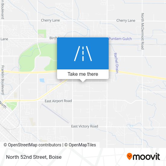 Mapa de North 52nd Street