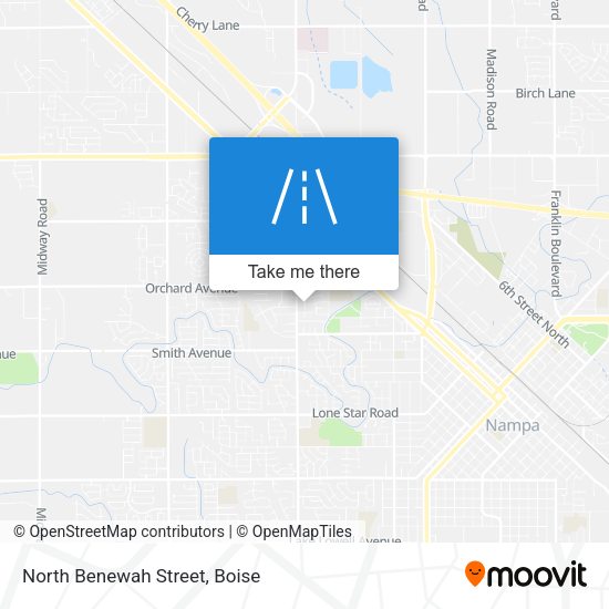 North Benewah Street map