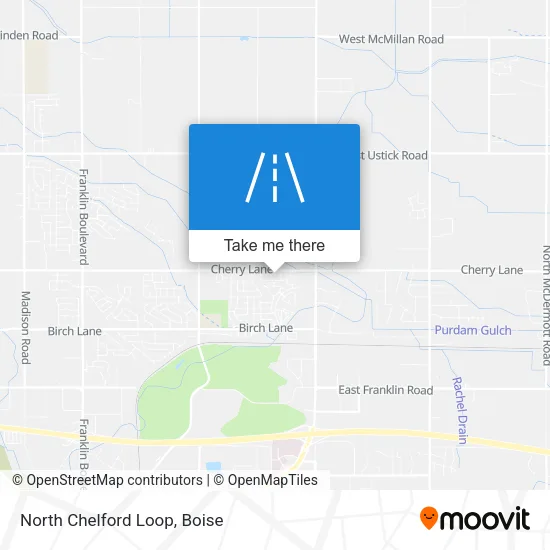 North Chelford Loop map