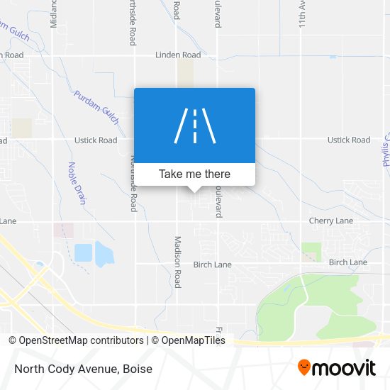Mapa de North Cody Avenue