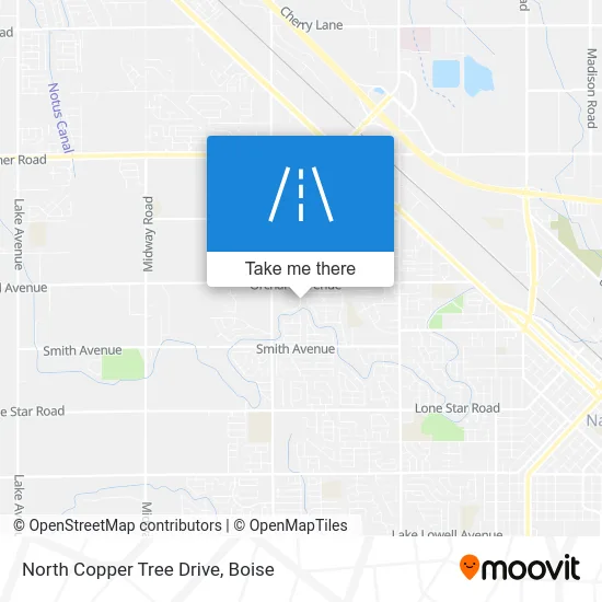 North Copper Tree Drive map
