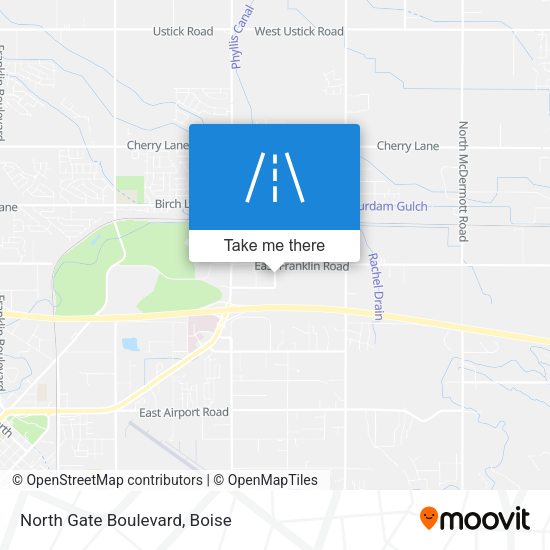 North Gate Boulevard map