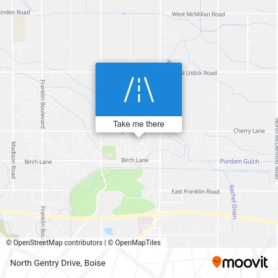 North Gentry Drive map