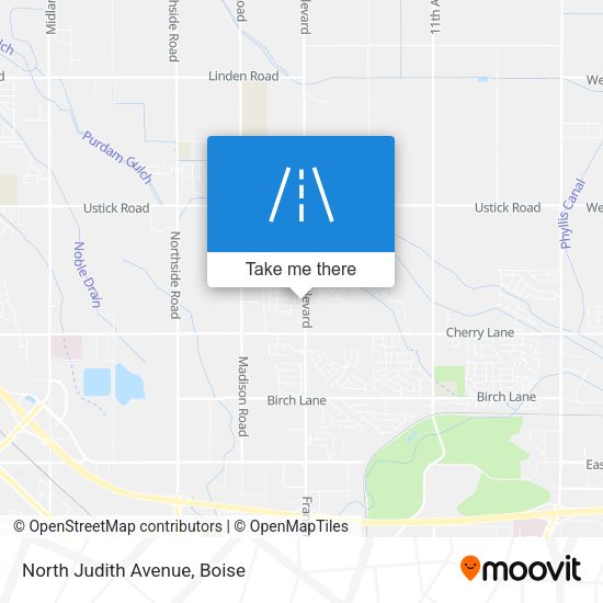 Mapa de North Judith Avenue