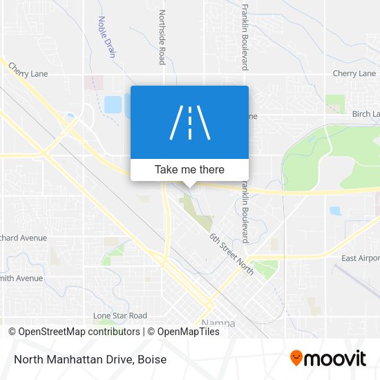 Mapa de North Manhattan Drive