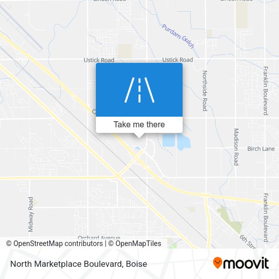 Mapa de North Marketplace Boulevard
