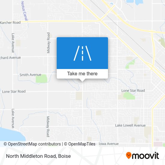 North Middleton Road map