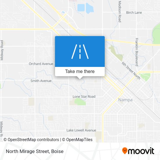 North Mirage Street map