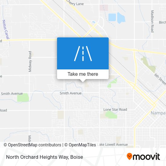 North Orchard Heights Way map
