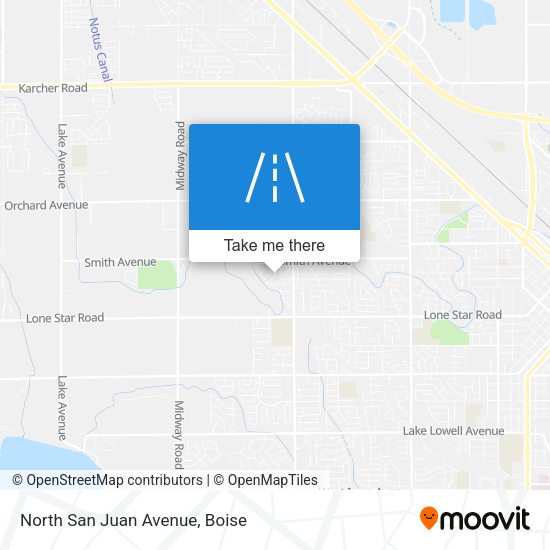 Mapa de North San Juan Avenue