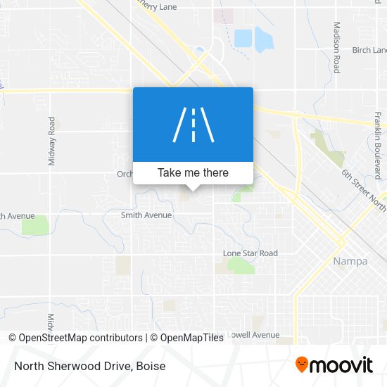 North Sherwood Drive map