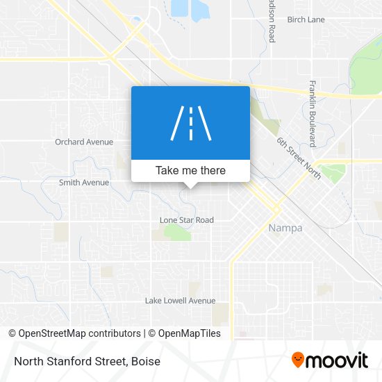 North Stanford Street map
