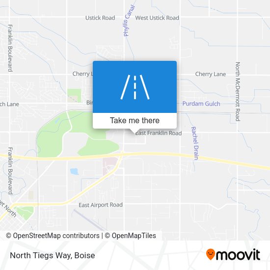 Mapa de North Tiegs Way