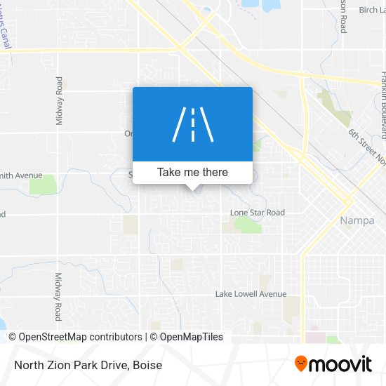 Mapa de North Zion Park Drive