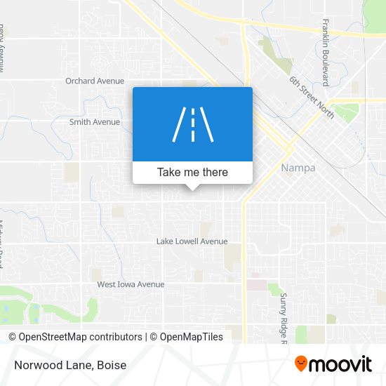 Mapa de Norwood Lane