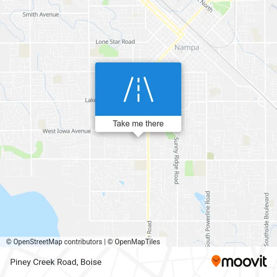 Mapa de Piney Creek Road