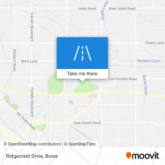 Ridgecrest Drive map
