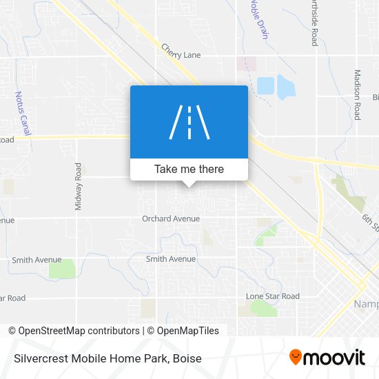 Silvercrest Mobile Home Park map