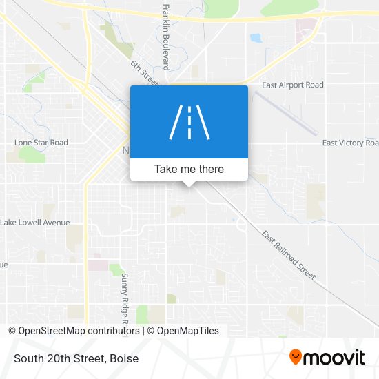 Mapa de South 20th Street