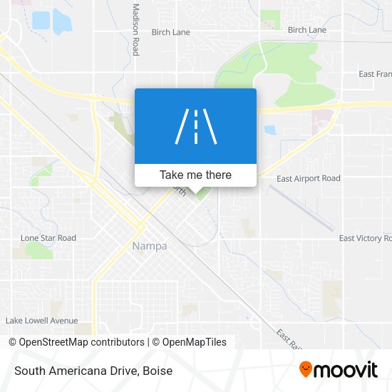 Mapa de South Americana Drive