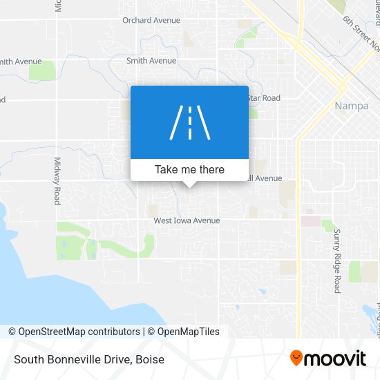 South Bonneville Drive map