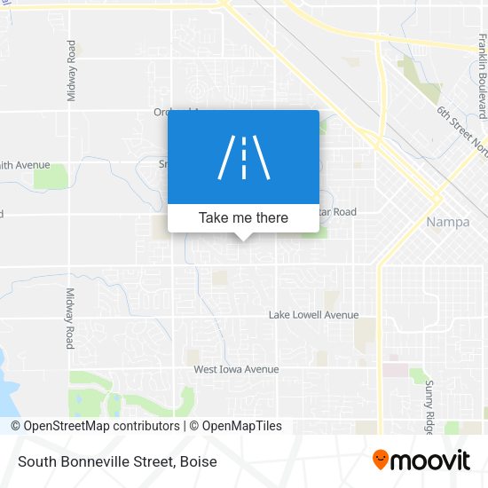 South Bonneville Street map