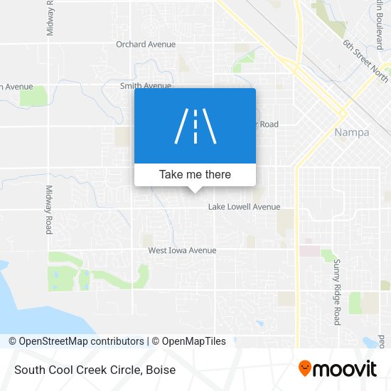 South Cool Creek Circle map
