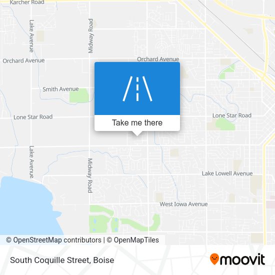 South Coquille Street map