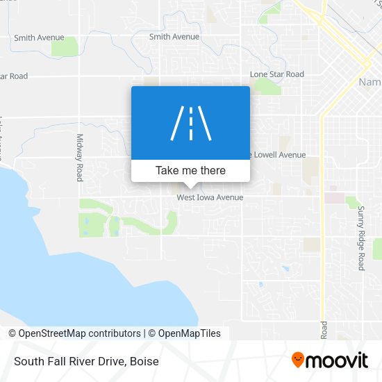 Mapa de South Fall River Drive